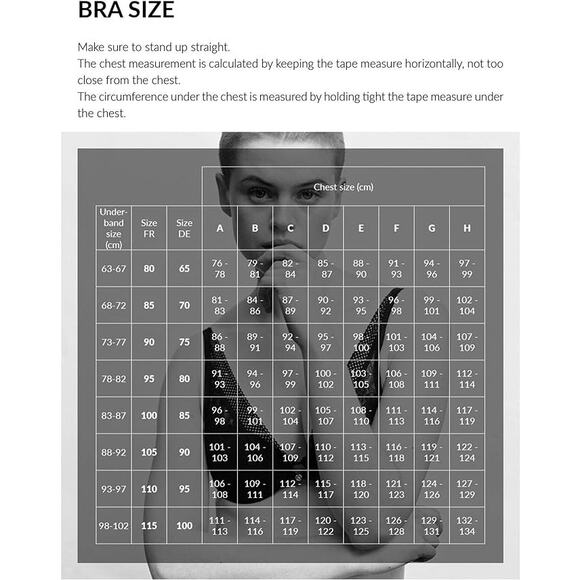 NWT! Chantelle Women's 1461 Pyramid Underwire Bra BLACK/42DD - Picture 4 of 6